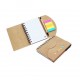 Kraft Paper Cover Memo Notepad with Pen