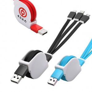 3-in-1 Retractable Charging Cable 