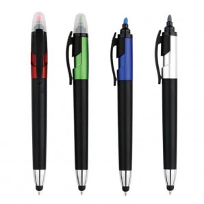 Stylus Ball Pen with Highlighter