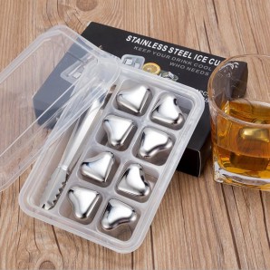 Heart-Shaped Stainless Steel Ice Cube