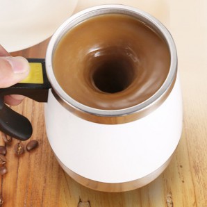 Stainless Steel Automatic Stirring Coffee Cup