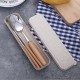 Stainless Steel Cutlery Set With Wooden Handle