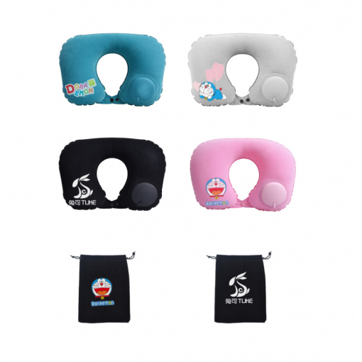 Press-type Inflatable Neck Pillow
