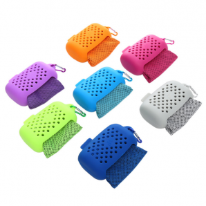 Cooling Towel with Silicone Case
