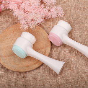 Double-Sided Silicone Cleansing Makeup Remover Soft Brush Face Wash
