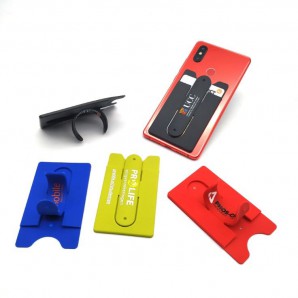 Silicone Phone Stand with Card Holder
