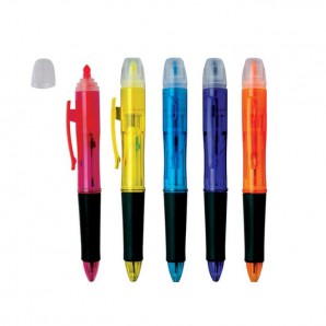 4-Color Ball Pen with Highlighter