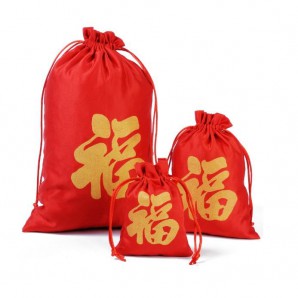 CNY Velvet Drawstring Bag