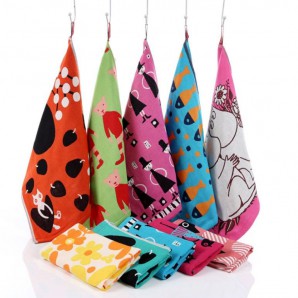 Color Printed Cotton Hand Towel