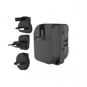 3-in-1 Universal Travel Adaptor Bluetooth Speaker Charger