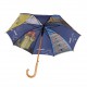25 Inch Straight Umbrella with Wooden Handle