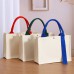 Ribbon Linen Shopping Bag