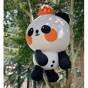 熊貓充氣卡通擺件